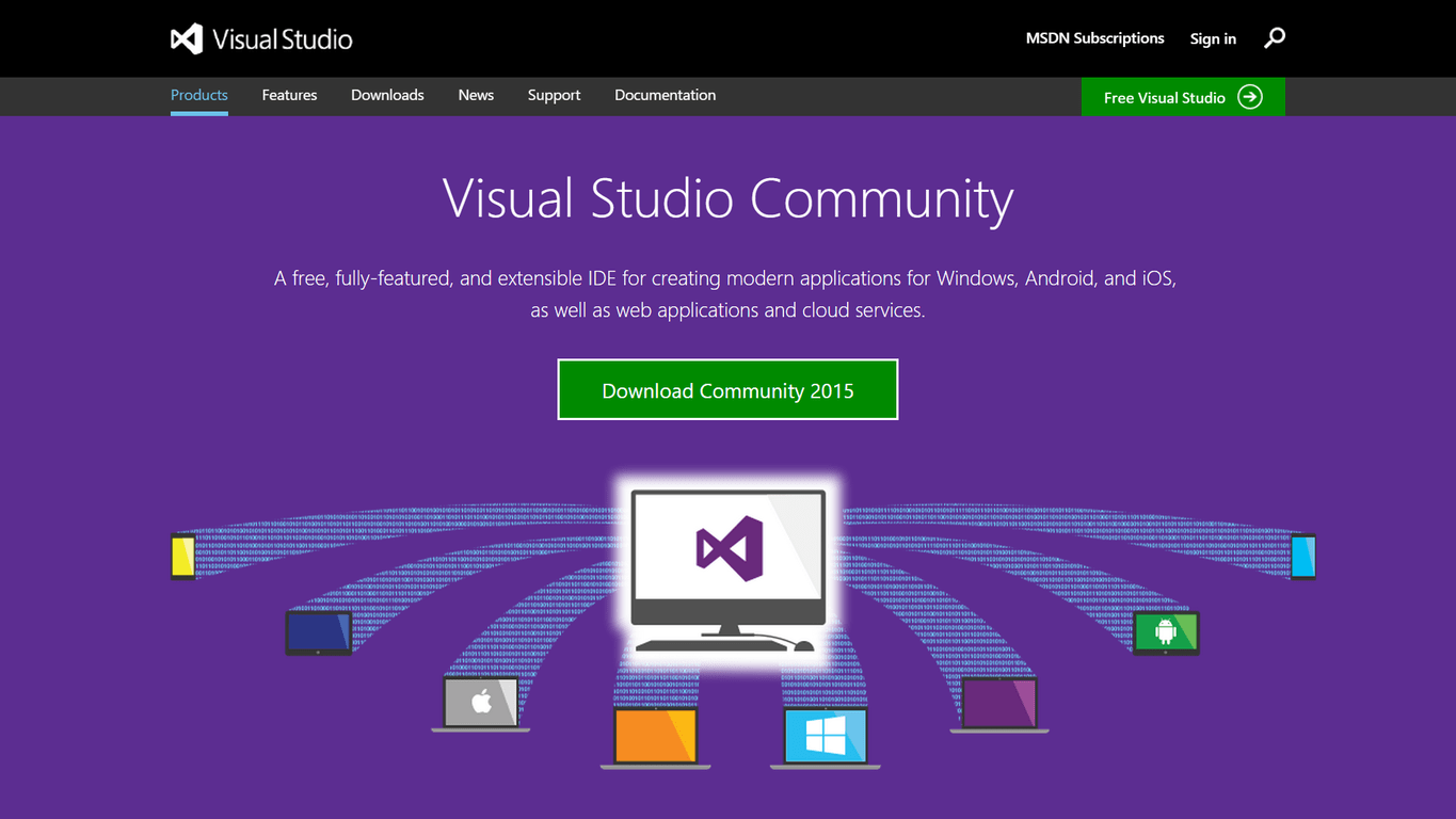 download visual studio difference between community and professional